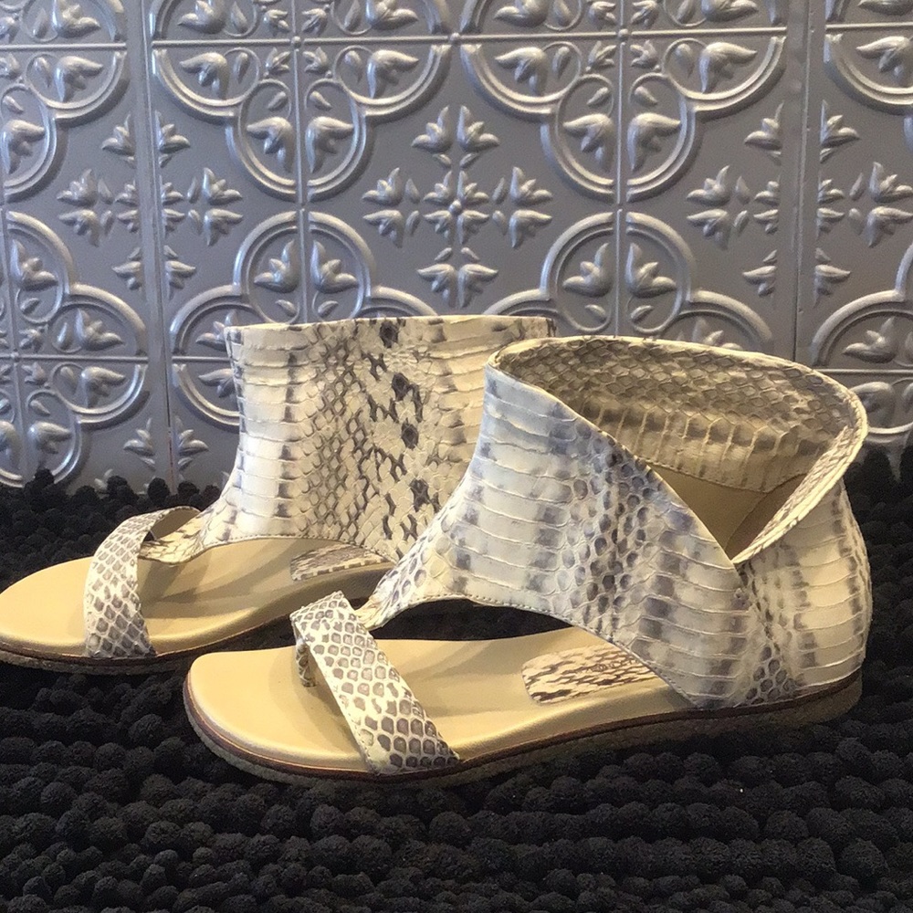 Donald J Pliner Python Reptile Bootie Sandals Siz… - image 1